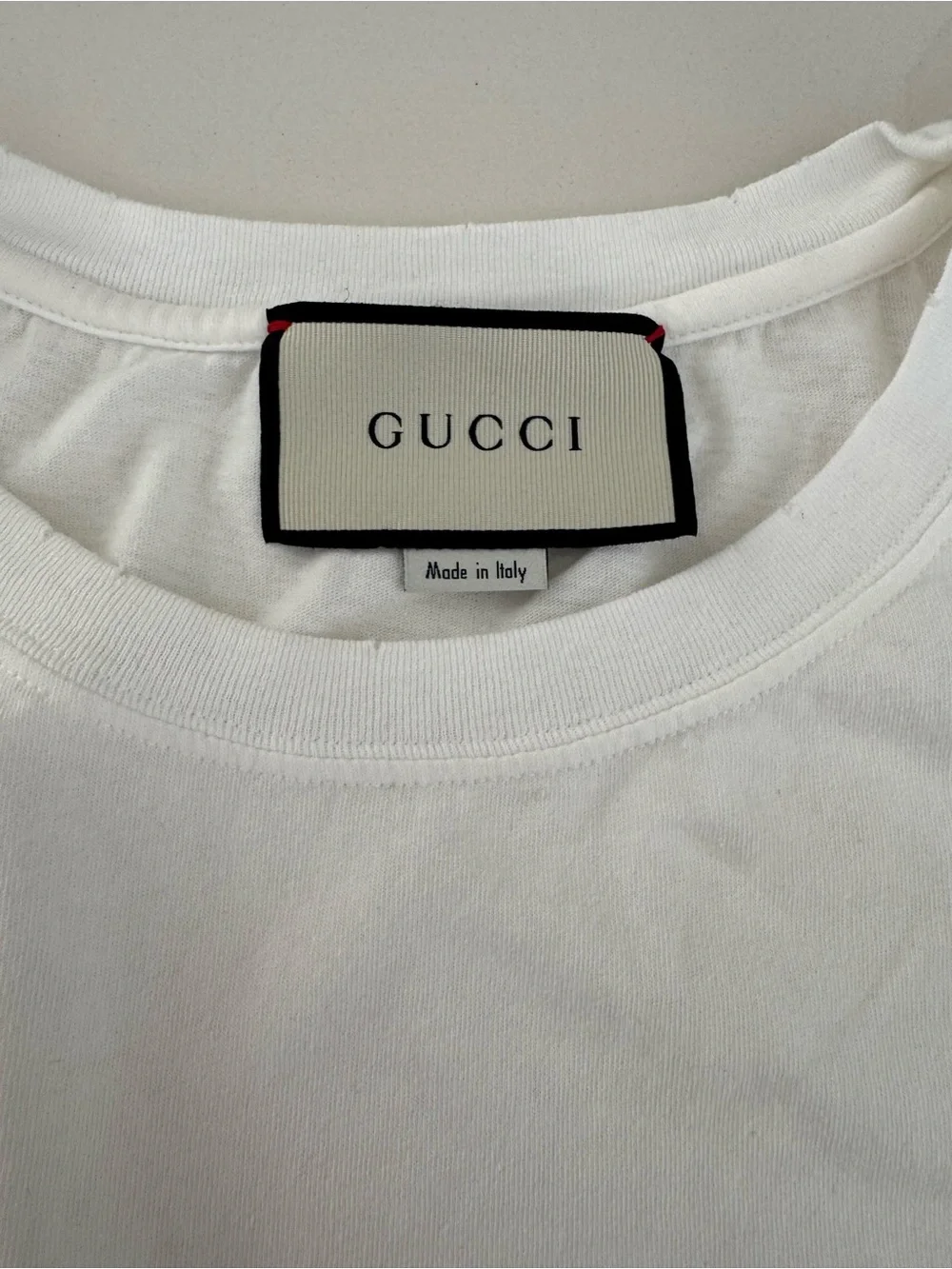 Gucci Embroidered Long Sleeve Tee